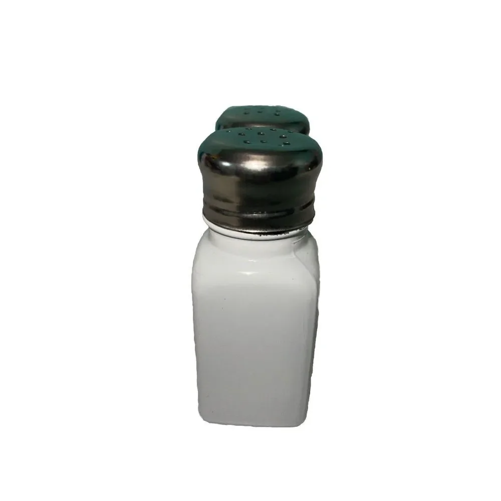 Heartland Home Farmhouse Ceramic‎ Salt and Pepper Shakers Set (Black & White)
